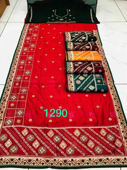 Gaji silk uploaded by Embroidery saree on 1/26/2023