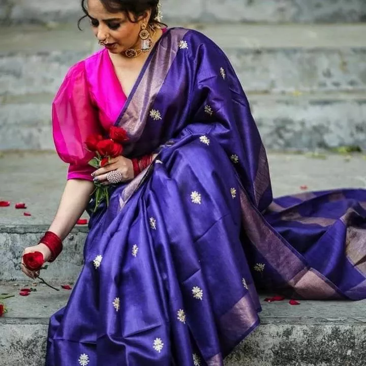 Semi silk saree  uploaded by Maa Tara Handloom on 1/26/2023