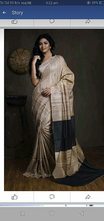 Post image Hey! Checkout my new collection called Natural gicha body work.silk saree.