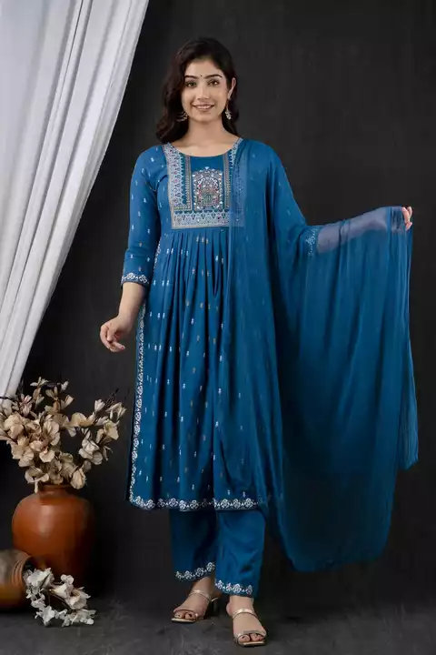 NAIRA KURTI  WITH  PANT AND  Duppata uploaded by Jaipuri Fashion Point  on 6/3/2024