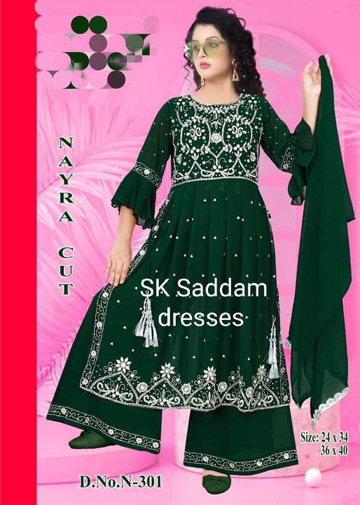 Nayra and plazo  uploaded by SK Saddam dresses on 1/26/2023