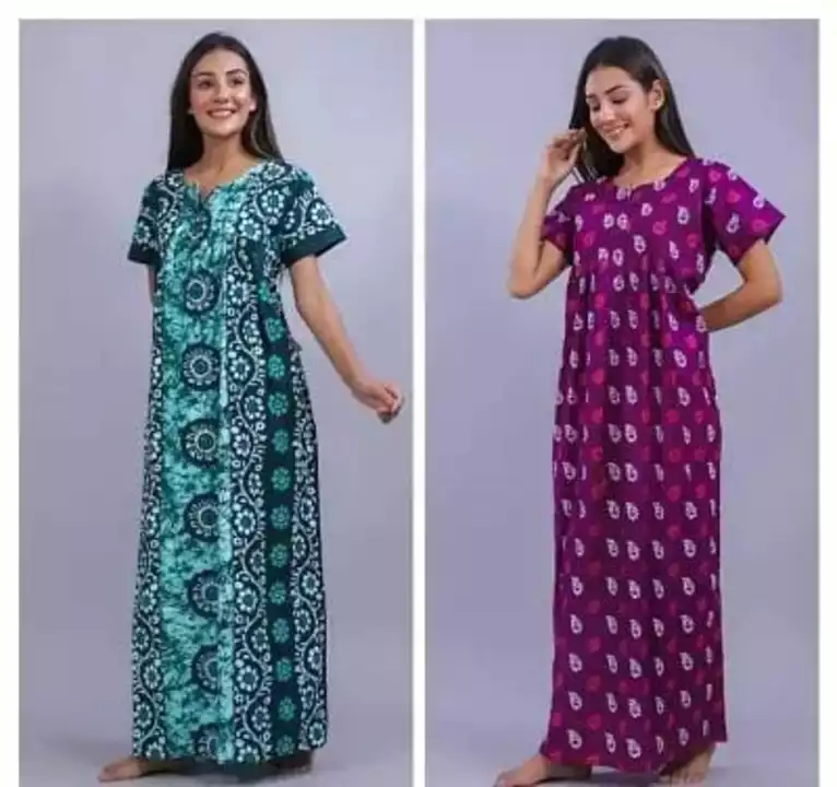 Women cotton Nighty  uploaded by SN creations on 5/25/2024