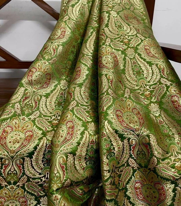 Pure banarasi kimkhab fabric  uploaded by Aala silk fabrics on 1/26/2023