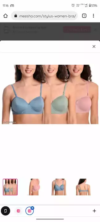 Padded Bra uploaded by VALERIE APPAREL PRIVATE LIMITED on 1/26/2023