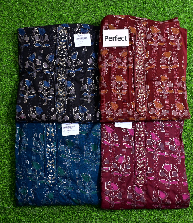 Unstitched Suits Premium collection  uploaded by Perfect Collection on 1/26/2023