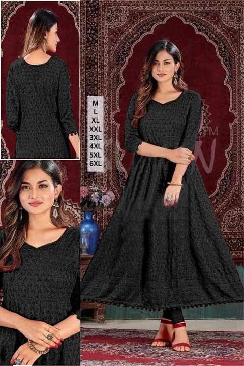 Chiffli gown uploaded by GS TRADERS on 1/26/2023