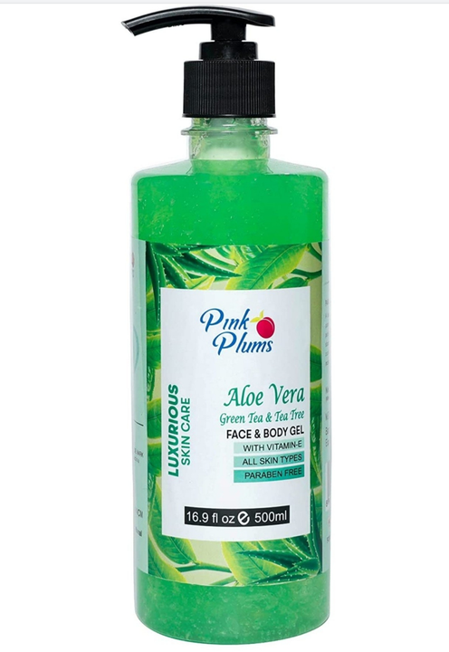 Face and body gel Aloe vera green tea  uploaded by Pink Plums International on 1/26/2023