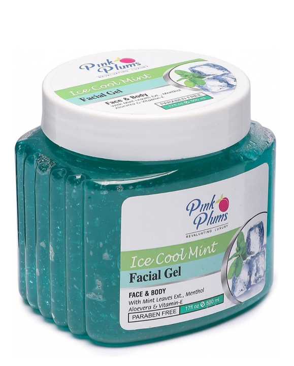 Ice cool mint facial gel 500 ml uploaded by Pink Plums International on 1/26/2023