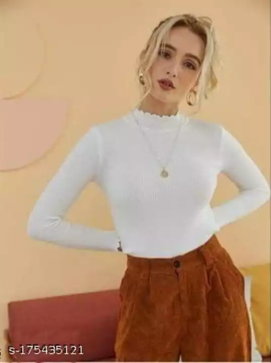 Full sleeve high neck top uploaded by Clothes seller on 6/4/2024