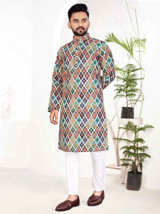 Product image of Mens kurta pajama, price: Rs. 850, ID: mens-kurta-pajama-b0799cc3