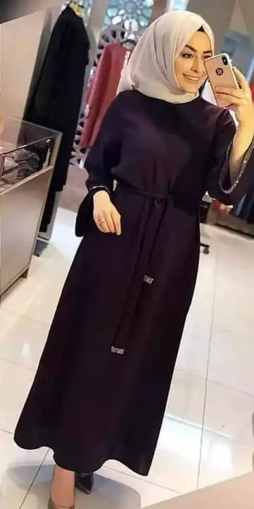 Stylish Nida Abaya For Women Purple colour uploaded by business on 1/26/2023