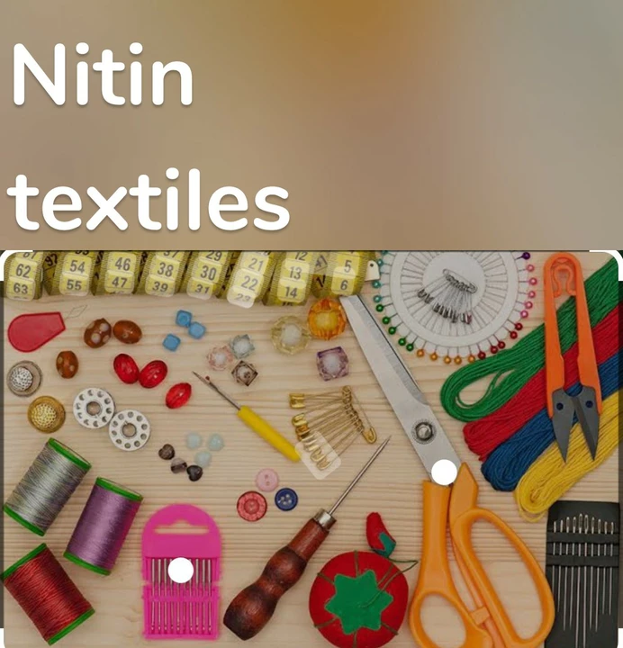 Visiting card store images of Nitin textiles