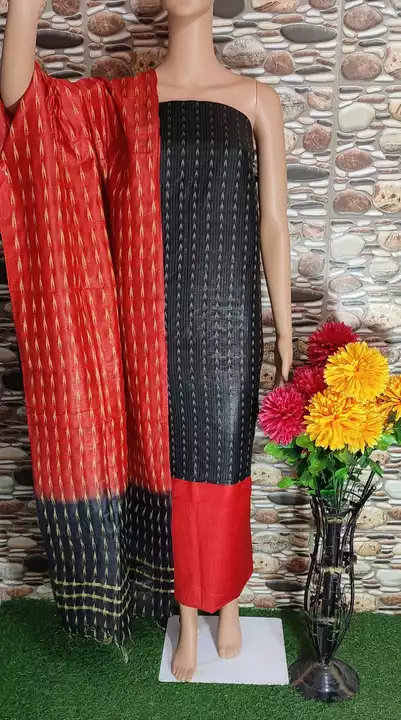 Weaving design katan silk dress material  uploaded by S B HANDLOOM
 on 1/26/2023
