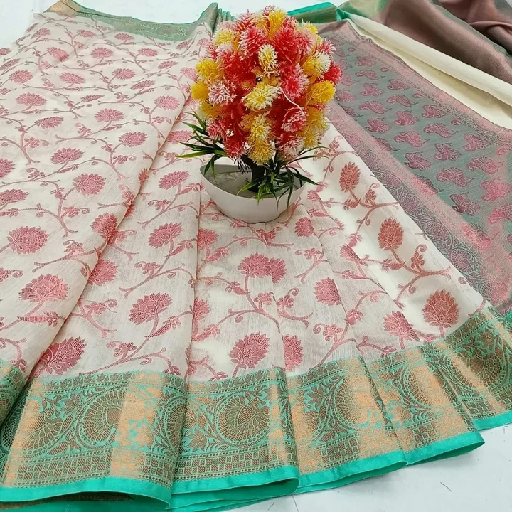 Banarasi Cotton Silk Saree  uploaded by Shamsher Creation on 1/26/2023
