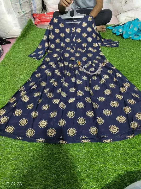 HEAVY REYON GOWN🛍 uploaded by Vijay Creation on 1/27/2023