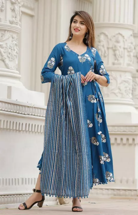 Kurti with dupatta  uploaded by business on 1/27/2023