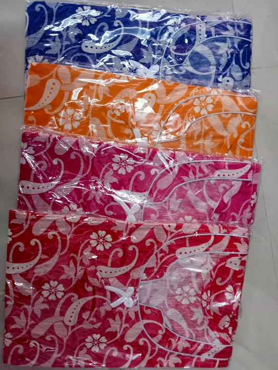 Color pattern cotton material nighty for women XL size  uploaded by Vishnu enterprise on 1/27/2023