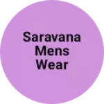 Business logo of Saravana mens wear MATHUR