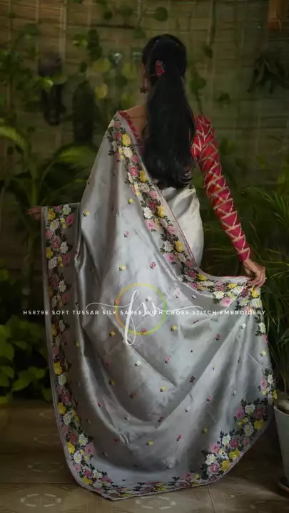 KATAN SILK WITH EMBROIDERY DESIGN SAREE  uploaded by S.N.COLLECTIONS  on 1/27/2023