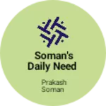 Business logo of Soman's daily need