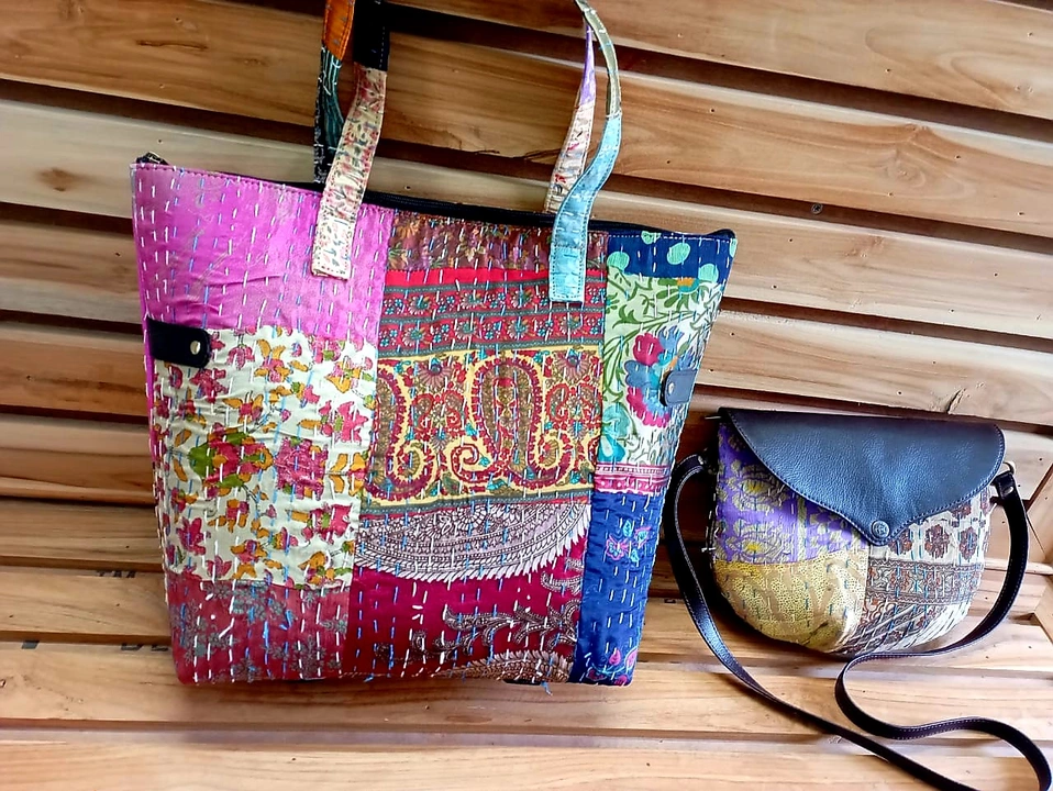 Kantha Shopping combo tote bag  uploaded by Mankha exports  on 1/27/2023