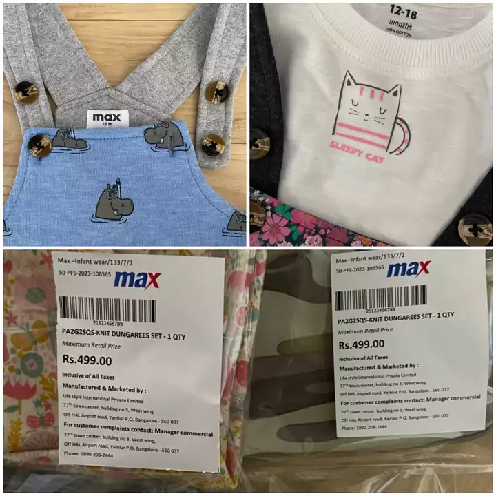 Infant Dungarees with T shirt set uploaded by Smart Sourcing on 1/27/2023