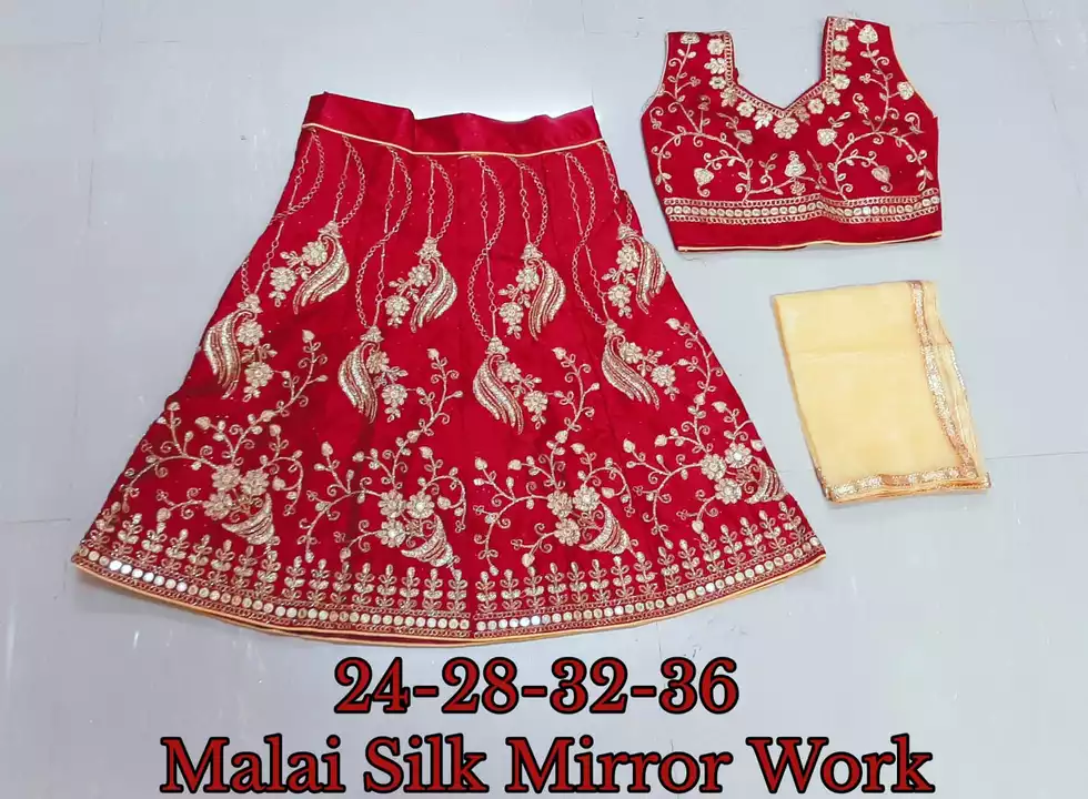 Malai silk mirror work  uploaded by RAMDEV KRUPA on 5/1/2024