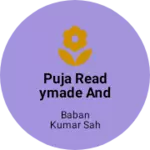 Business logo of Puja readymade and vastralaya