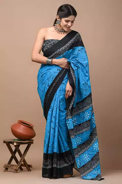 Cotton malmal saree uploaded by business on 1/27/2023