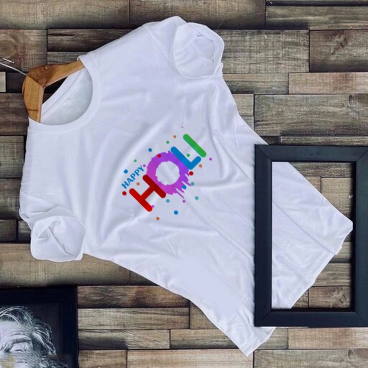 Happy holi Tshirt booking Start ✨ uploaded by H S CREATION on 1/27/2023