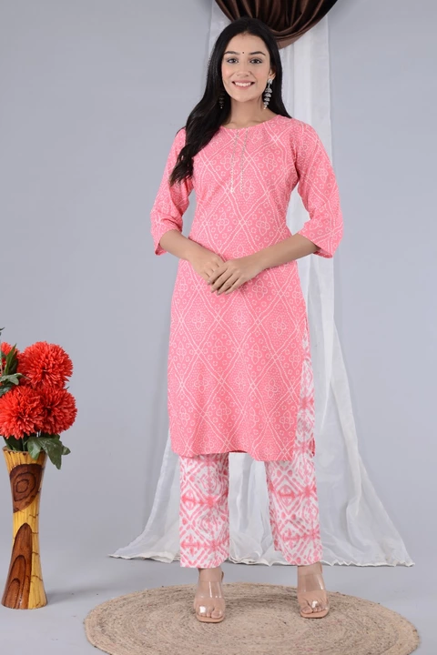 Women's Rayon Straight kurti pant sets  uploaded by Shree Shyam Fashion on 1/27/2023