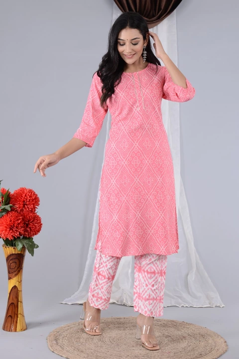 Women's Rayon Straight kurti pant sets  uploaded by Shree Shyam Fashion on 1/27/2023