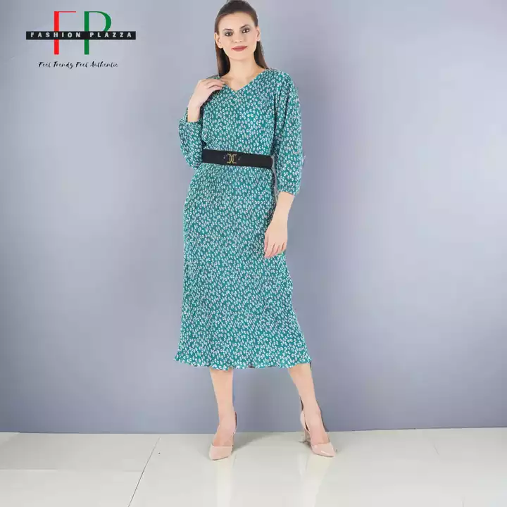 Bsy Full Platted plus Size dress uploaded by Fashion Plazza on 1/28/2023