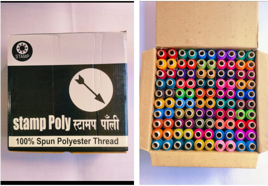Stam poly 300mitr thread🧵 polyester uploaded by Nitin textiles on 1/28/2023