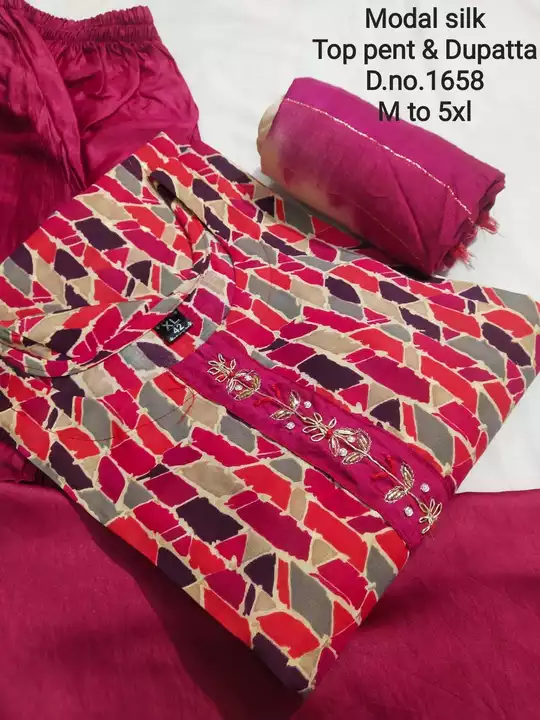 Modal  Silk  Set uploaded by Apsara dresses on 1/28/2023