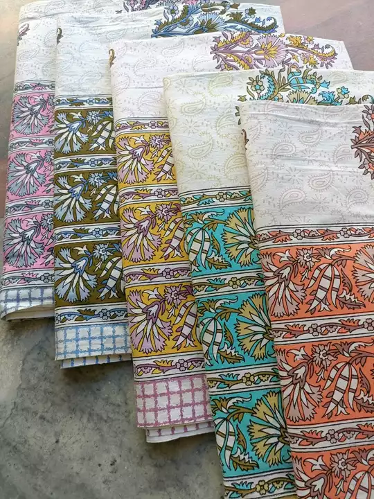 Cotton king size bedsheet  uploaded by Jaipur prints on 1/28/2023