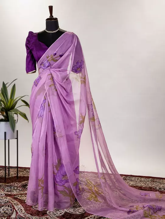 Organza Saree uploaded by business on 1/28/2023