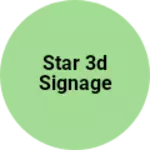 Business logo of Star 3D signage