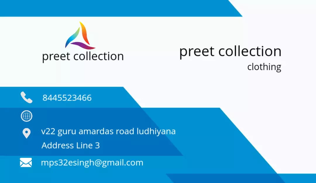 Visiting card store images of Shingh fashion