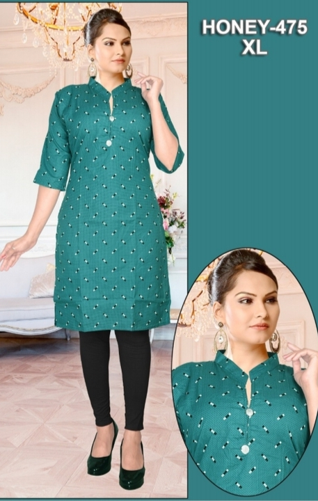 Printed kurti uploaded by business on 1/28/2023