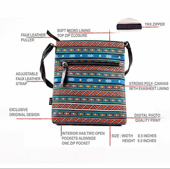 V2G Sling Bag - Aztec Print 2 uploaded by V2G World LLP on 7/6/2020