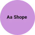 Business logo of Aa shope