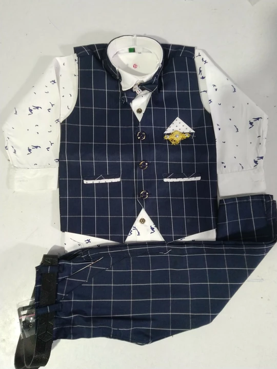 Boys Casual Waistcoat Shirts,Pant,Bow Tie uploaded by Sp Garments on 1/28/2023