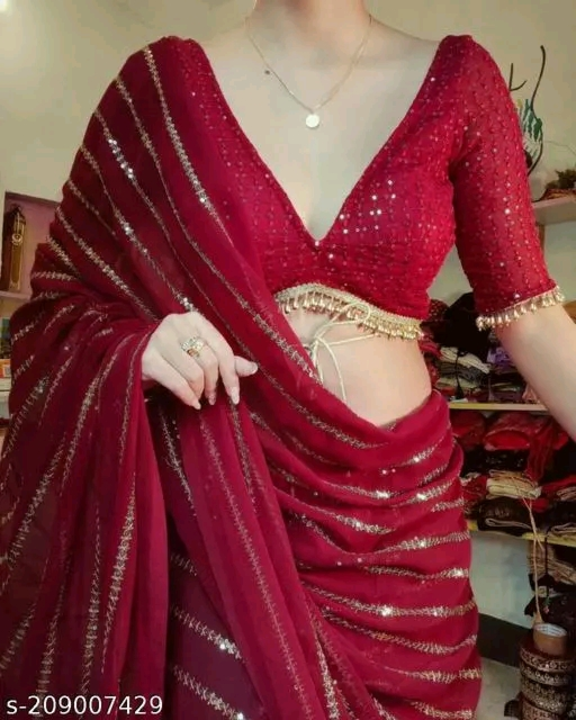 Party wear saree uploaded by Glamour World on 5/22/2024