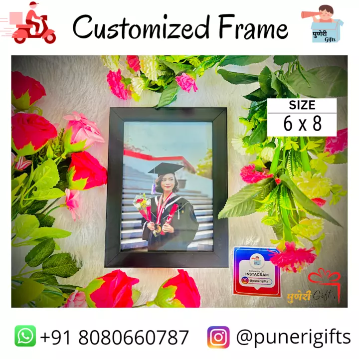 6 X 8 customised photo frame  uploaded by Puneri Gifts on 1/28/2023