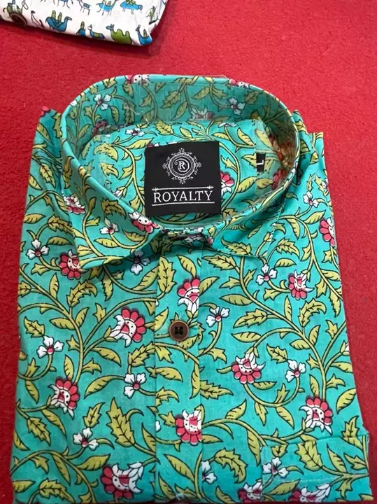 Sanganeri shirt  uploaded by Royalty wedding store on 1/28/2023