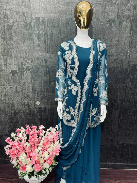 Fancy Gown With Koti uploaded by Jainam Enterprise . 8401560261 on 5/26/2024