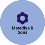 Business logo of Marediya & sons
