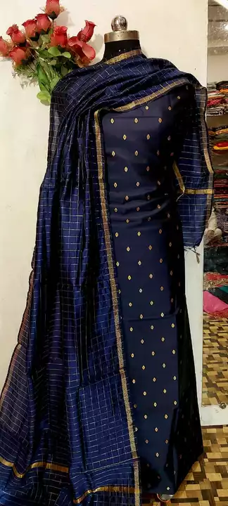 Banarsi 3 pics suit  uploaded by Sarees and suit and dupatta dress material  on 1/28/2023