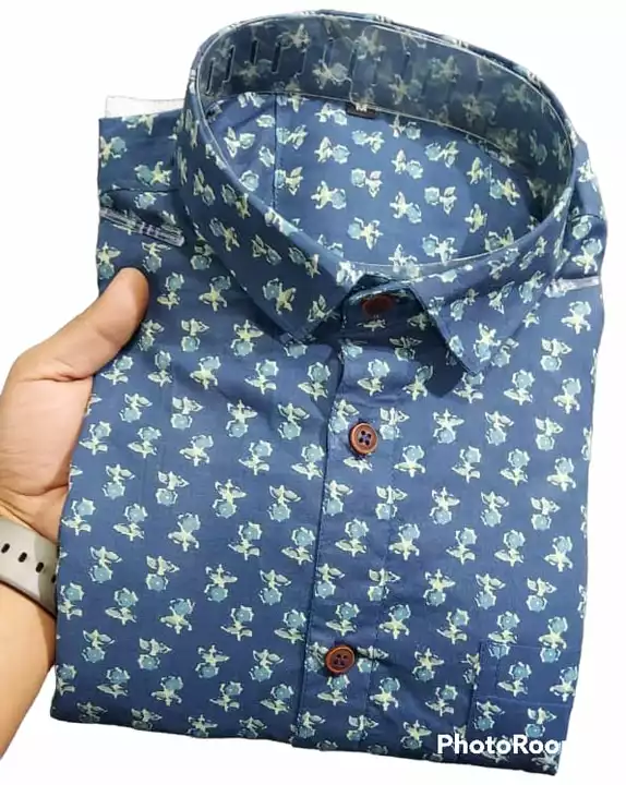 Showroom Quality Sanganeri Printed Full Sleeves Shirts  uploaded by Hindustan Trading Company on 1/29/2023